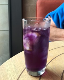 After Adding Lemon to Blue Tea